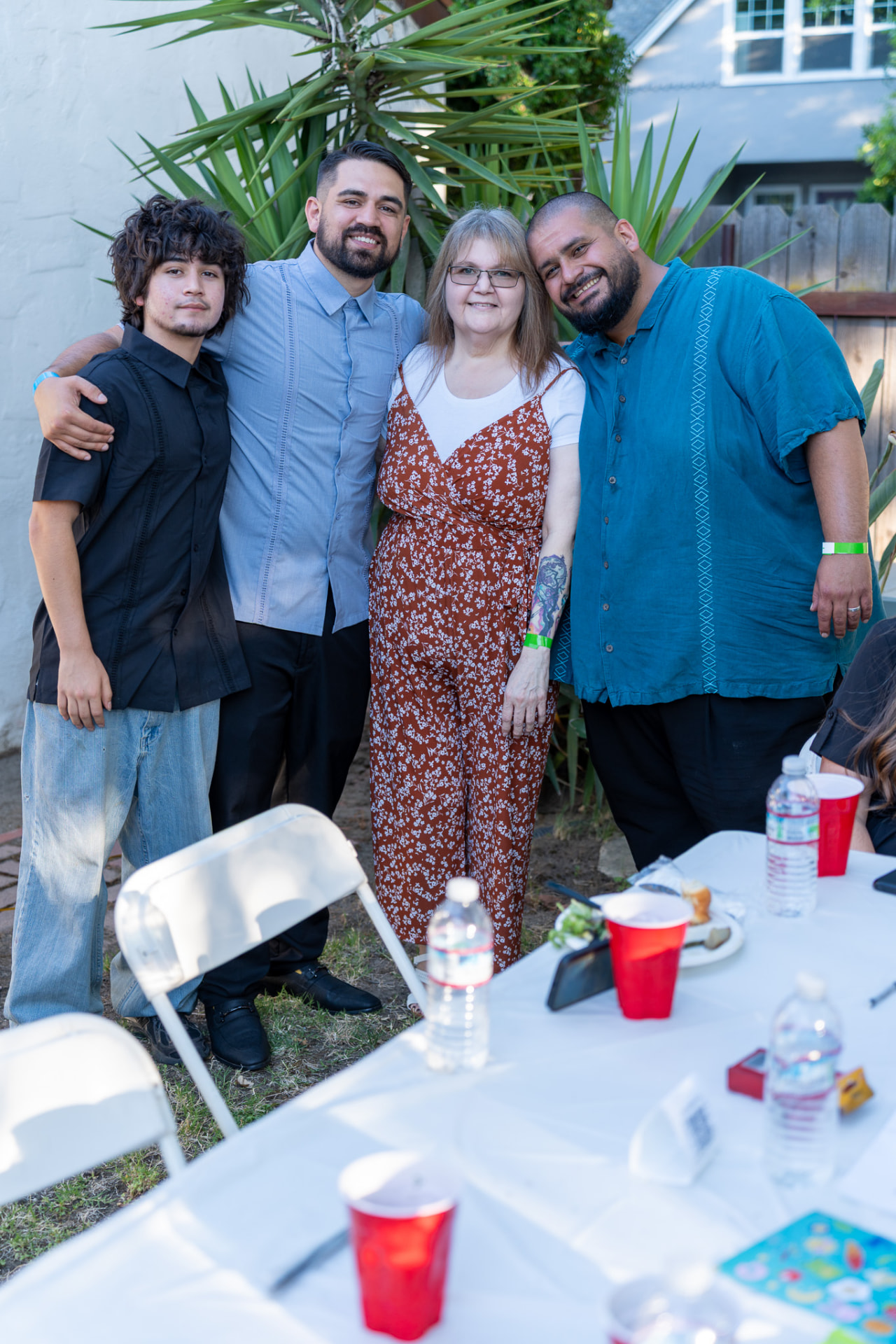 Juan Telles with his family at the campaign launch