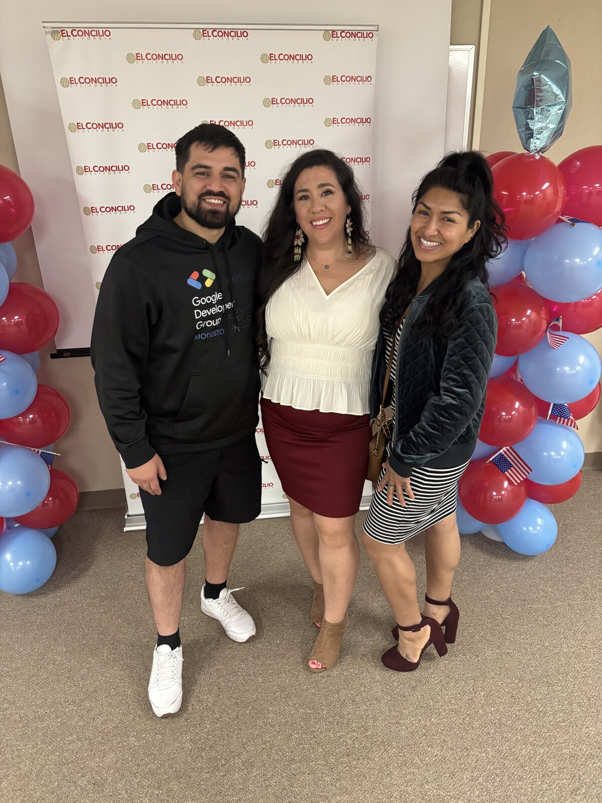Juan with community leaders at an El Concilio California event